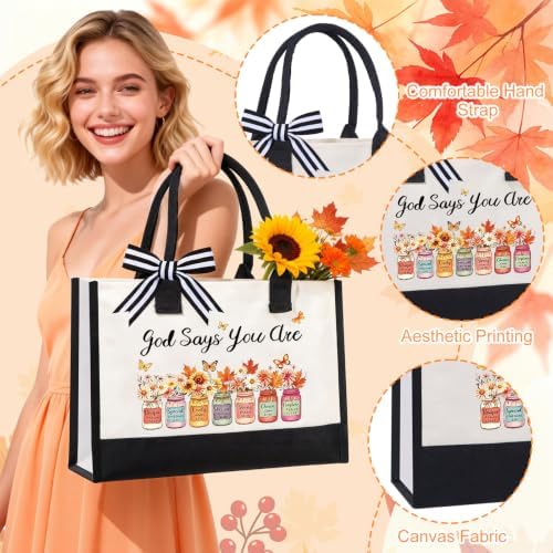 12pcs Fall Gifts Baskets for Women, Inspirational Christian Gift for Her - Image 3