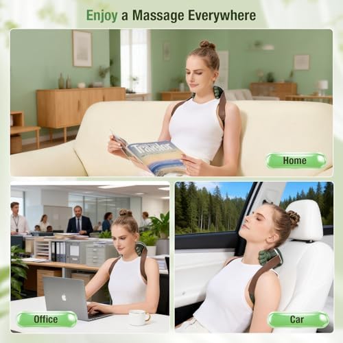 4D Wireless Neck Massager with Heat, Portable Bionic Massage with Real Human Hand Kneading, Neck Massager for Pain Relief Deep Tissue, Body Muscle Pain Relief, Perfect Relaxation Gifts for Men Women - Image 7