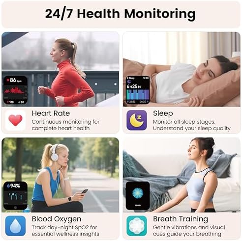 Smart Watch with Alexa Built-in, 1.83" HD Bluetooth Calling Fitness Tracker - Image 4