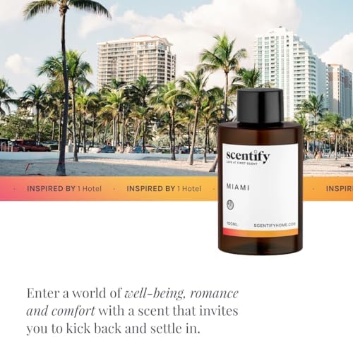 Scentify Miami Aroma Oil Refill Scent for Oil Diffusers - Creamy, Cashmere, Sandalwood, Musk Scents - Luxurious Relaxing Aromatherapy Diffuser Fragrance 100ml, 3.38 oz - Image 4