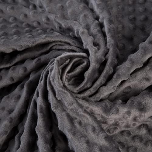 yescool Weighted Blanket with Cover for Adults (15 lbs, 60" x 80", Charcoal Gray) Heavy Blanket for Sleeping Perfect for 140-160 lbs, Queen Size Breathable Blanket with Premium Glass Bead - Image 4