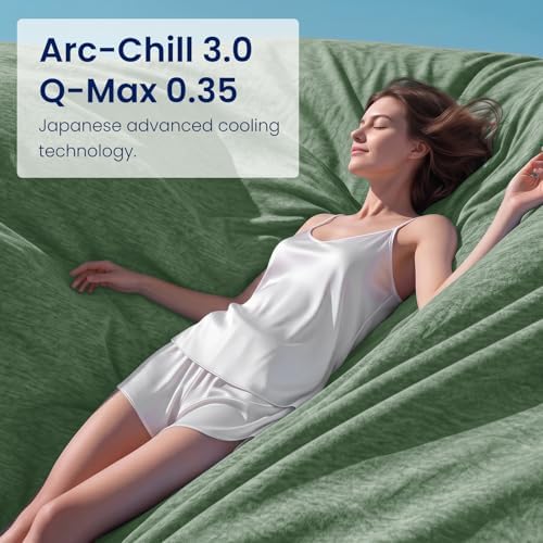 Topcee Cooling Blanket(90"x108"King Size) for Night Sweats Absorbs Heat to Keep Adults Cool on Warm Nights, Q-Max 0.5 Cooling Blankets for Hot Sleepers, Ultra-Cool Lightweight Blanket for Bed - Image 7
