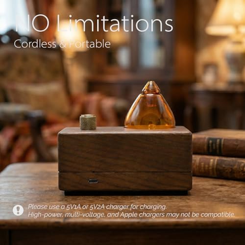 Amber Retro Waterless Essential Oil Diffuser for Aromatherapy - Image 6