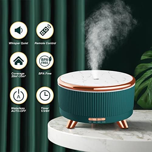 Diffusers for Essential Oils Large Room, 500ml Aromatherapy Diffuser Cool Mist Humidifier with Remote Control,7 Colors Lights & 5 Mist Mode Waterless Auto Off for Women Office Home - Image 2