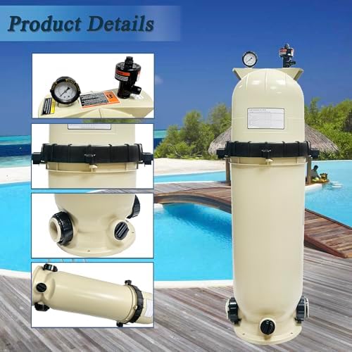 EC-160317 Cartridge Pool Filter,100 sq ft‌100GPM Fit for Pentair CC150 - Image 4