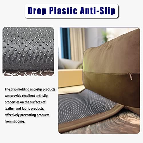 Velvet Recliner Head Pillow with Non-Slip Base - Adjustable Neck Support for Pain Relief in Home, Office and Travel (Brown) - Image 3