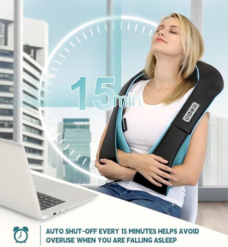 Mo Cuishle Shiatsu Neck and Shoulder Massager with Heat – Deep Kneading Massage for Relaxation – Ideal for Christmas, Mother's Day, Father's Day, Gifts for Men, Women, Mom and Dad - Image 3
