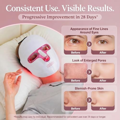 Red Light Therapy for Face, 7 Colors LED Face Mask Rechargeable - Image 2