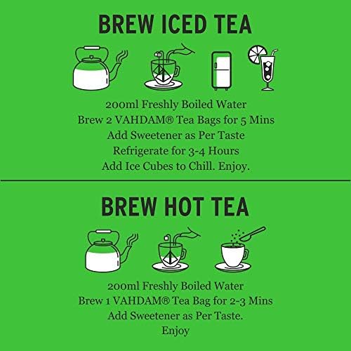 VAHDAM, Himalayan Green Tea (30 Count) High Grown, Non GMO, Gluten Free, Med Caffeine | Earthy & Smooth | Resealable & Individually Wrapped | Plant-Based Pyramid Tea Bags - Image 4