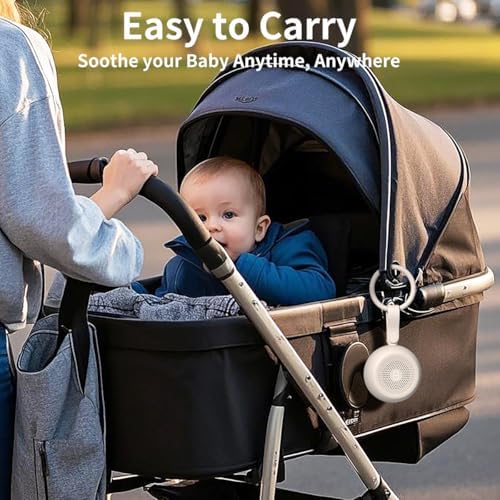 Easysleep White Noise Sound Machine Portable Sleep Machine for Baby Adult with 30 Soothing Sounds 12 Night Light Colors 4 Timer Memory Function Rechargeable Noise Machines for Sleeping, Office - Image 6