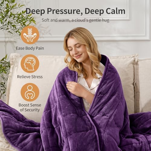 Uttermara Weighted Blankets for Adults Full Size, 12lbs 48x72 inches - Image 4