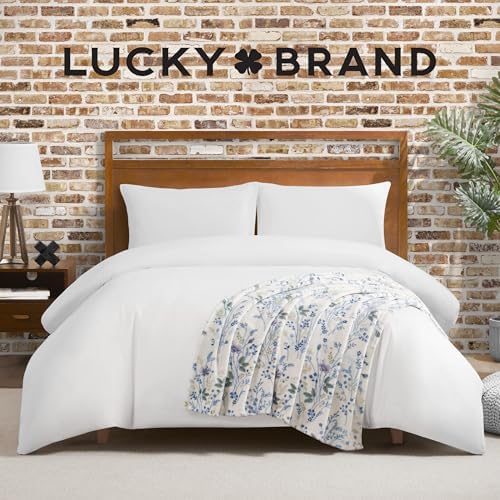 Lucky Brand Wildflower Purple Floral 50"x70" Cozy Plush Blanket - Premium Microfiber Throw for Luxurious Comfort and Style - Image 5