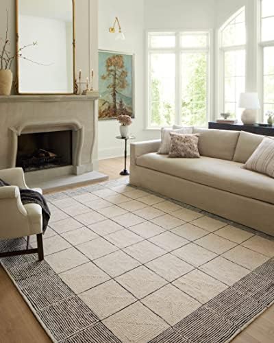 Loloi Chris Loves Julia Francis Cream/Black 2'-0" x 5'-0" Accent Rug by Unknown
