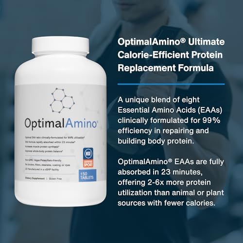 OptimalAmino | Essential Amino Acid Tablets | 150 Count - Image 3