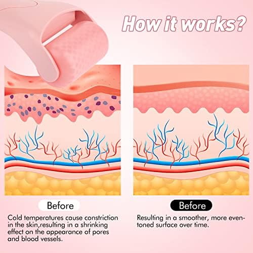 Fronnor Ice Roller for Face,Eyes,Facial Massager Tool,Soothing Skin Care Tool,Cooling Skincare Device for Puffiness,At-Home Spa Gift for Women(Pink) - Image 3
