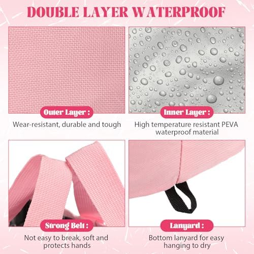 FillTouch 12 Set/ 24 Pcs 15L Foldable Foot Soaking Tub Kit Portable Foot Bath Tub for Soaking Feet with Towel and Storage Bag Soak Spa Bucket for Travel Camping (Pink) - Image 4