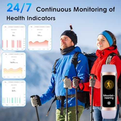 Fitness Tracker – Heart Rate Blood Oxygen Blood Pressure Temp Sleep Calorie - Image 2