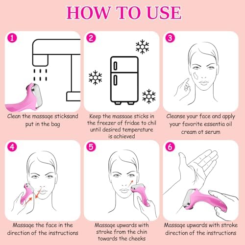 360° Rotating Ice Roller for Face,Cooling Face Rollers for Women - Image 5