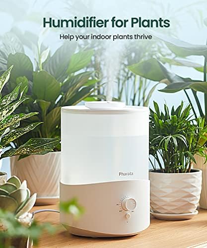 Pharata Humidifiers for Bedroom Large Room, 2.5L Cool Mist Humidifier with Essential Oil Diffuser, Top Fill Humidifier for Baby, Home, Plant, Ultrasonic Humidification for whole house, Auto Shut-Off - Image 5