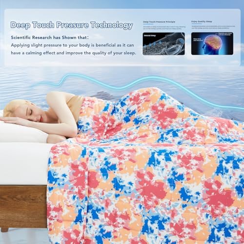 Topcee Weighted Blanket for Adults (15 lbs, 48" x 72") Twin Size Soft Cooling Heavy Blanket Sleeping, Apply to 130-160 lbs Body, Thick Breathable Blanket with Glass Bead, Easy Care - Image 3