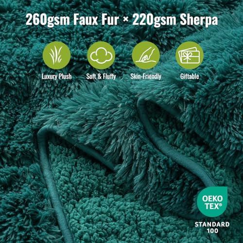Uttermara Shaggy Weighted Blanket for Adults Twin Size, 15lbs 48"x72" - Image 2