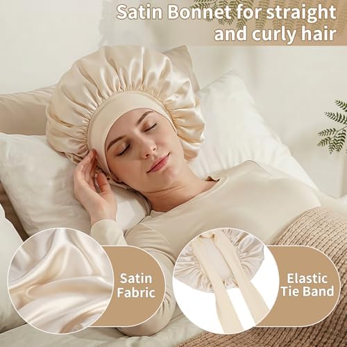 Self Care Gifts Baskets for Women, Spa Care Package for Women, Birthday Gift Get Well Soon Gifts Thinking of You Gift Basket Summer Home Spa Set with Bonnet & Massgae Comb for Mom Friends Her, Beige - Image 6