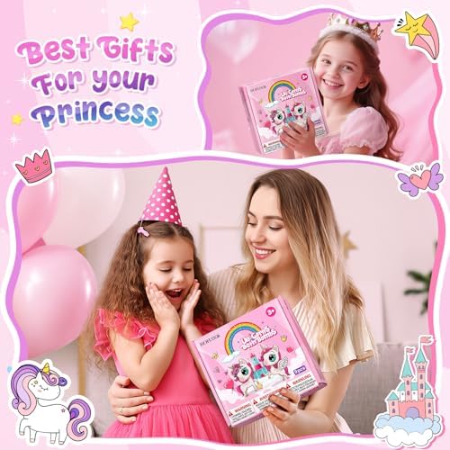 Unicorn Bath Bombs with Surprise Toys Inside, Girls Birthday Gifts - Image 2