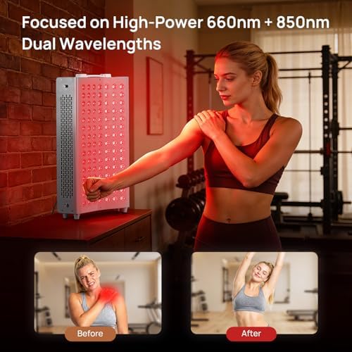 Curved Red Light Therapy Panel, 105 LEDs, Near‑Infrared Light Device - Image 4