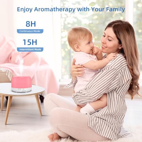 SPLITSKY 300ml Essential Oil Diffuser with Remote, 2 Mist Modes, 2 Timers - Image 4
