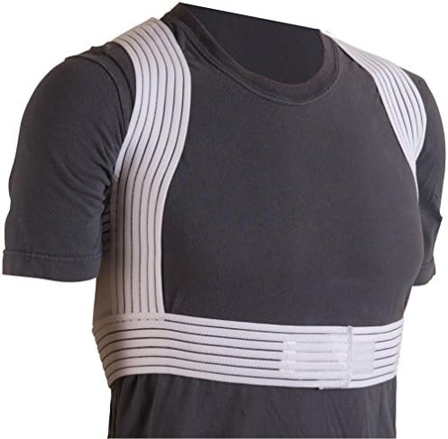 DMI Posture Corrector for Men and Women, Adjustable Criss-Cross Support for Reducing Back Pain and Strain, Comfortable and Breathable, Machine Washable, White, Large, 42" to 44" Chest Size - Image 3