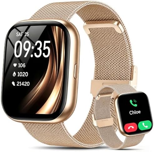 Smart Watch for Women with Alexa Built-in, 1.83" HD Touchscreen Fitness Tracker with Bluetooth Calls, Heart Rate/Sleep Monitor, 120+ Sports Fitness Watch, IP68 Waterproof Smartwatch for Android iOS by Cillso