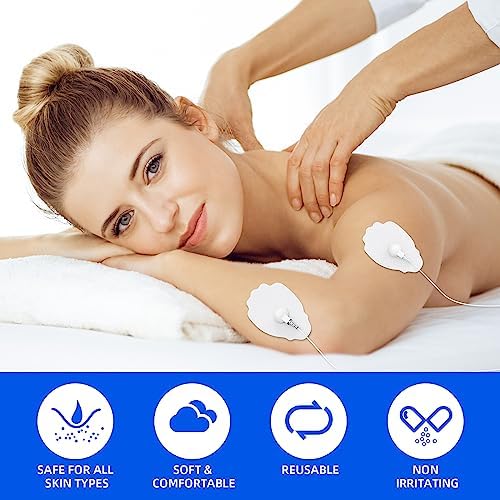 20-Pack TENS/EMS Unit Replacement Pad for More Than 30 Times Use, TEC.BEAN Latex-Free TENS Electrode Pads Set with Upgraded Self-Stick Performance, Compatible with MEDVICE,Belifu EMS Machine - Image 3
