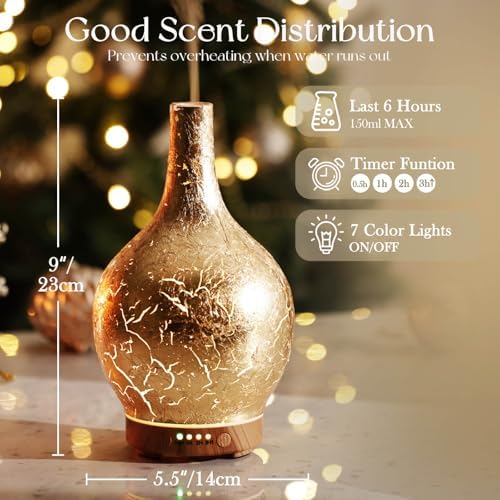 Porseme 150ml Handmade Essential Oil Diffuser 6H Runtime - Image 3