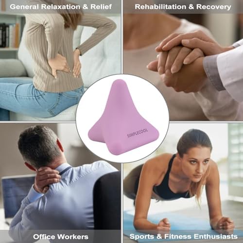Manual Trigger Point Massage Tool Small Massager Ball 3″×2.6″ Purple - Image 5
