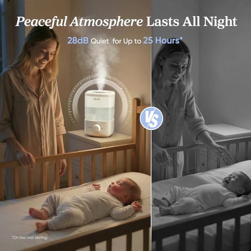 Levoit Top Fill Humidifiers for Bedroom, 2.5L Tank for Large Room, 28dB - Image 3
