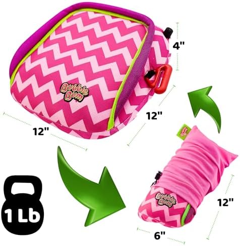 BubbleBum Inflatable Booster Car Seat for Kids, Pink - Image 6