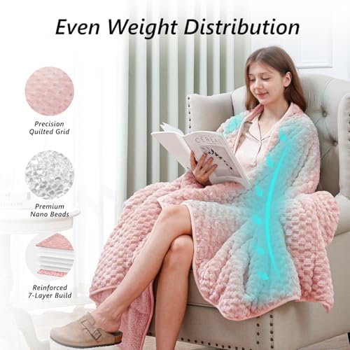 Mr. Sandman Weighted Blankets for Adults, Queen Size 60 x 80 Inches, 15lbs - Image 4
