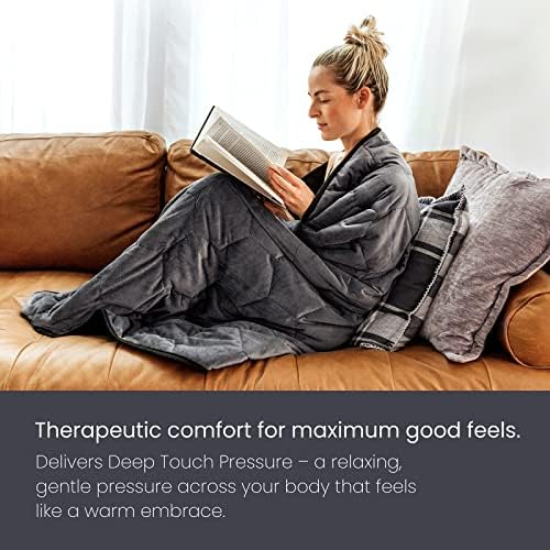 Layla 300 Thread Count Weighted Blanket with Fleece Top Layer, Even Weight Distribution, 100% Cotton Bottom Layer (15 pounds) - Image 4