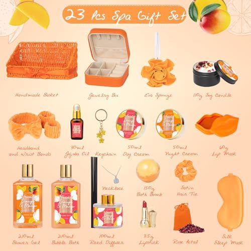 Spa Gifts, Skin Care, Birthday Gifts - 23-Piece Spa Gift Baskets for Women - Image 3