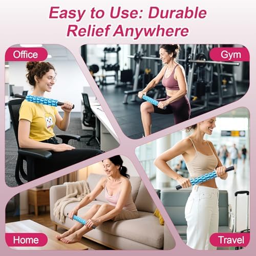ZanLLW Massage Roller, Muscle Roller Stick, Therapy Roller Stick for Legs, Calf, Thigh, Lipo Roller for Relief Muscles, Deep Tissue Massage Rolling Pin for Trigger Points, Help Sore Muscle Recovery - Image 5