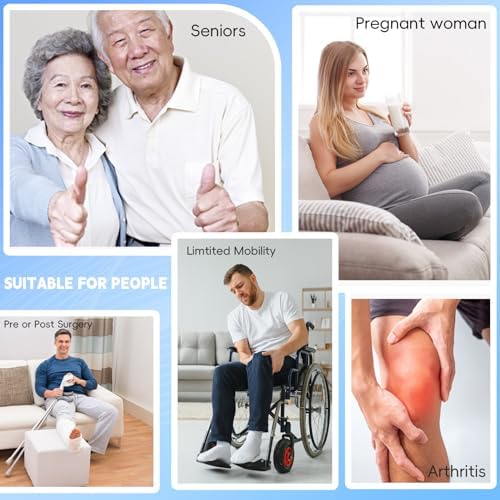 48 Inch Long Leg Lifter, Rigid Leg Lifter Strap With EVA Handgrips &Foot Loop, Leg Lifter After Hip Replacement&Knee Surgery Recovery Aids Kit,Leg Lifters Getting Legs In And Out Of Bed,Car,Wheelchair - Image 6