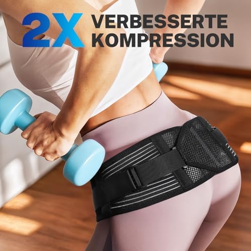 SI Joint Hip Brace with X-Shape Compression for Pelvic Stability, L - Image 6