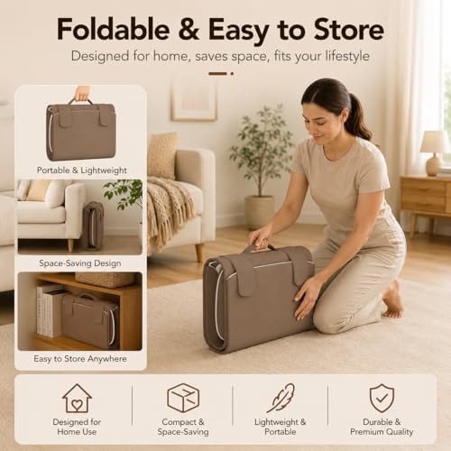 Full Body Massage Mat with Shiatsu Neck Massage Pillow, Heated Relaxation Pad with Lumbar Support, Foldable Massage Mattress with Vibration for Bed, Sofa, Floor or Recliner, Gift for Dad/Mom/Friends - Image 6