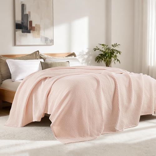 Exclusivo Mezcla 100% Cotton Breathable Waffle Blanket Twin Size, 60"x80" - Image 5
