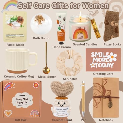 Appreciation Thank You Gift Basket, Inspirational Self Care Box for Girls - Image 2