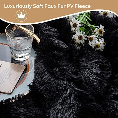 Cottonblue Black Weighted Blanket 15lbs for Adults Twin Size 48x72in Soft - Image 3