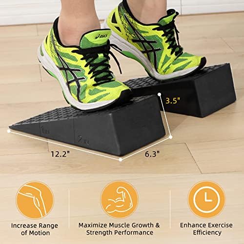 Squat Wedge for Easier Squats: 2-Pack Non-Slip Blocks with Guides - Image 4