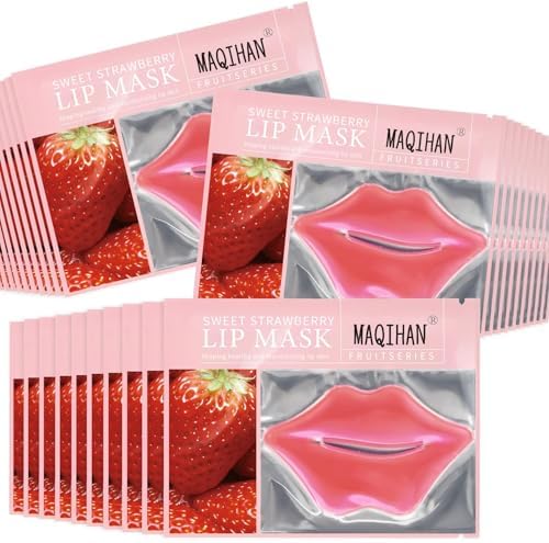 MAQIHAN 30PCS Lip Mask Patches - Pink Hydrating Lip Masks for Dry Lips by MaqiIhanCustomOfficial