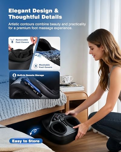 KNQZE Shiatsu Foot Massager with Heat, Adjustable Arch-Lift Massage Design - Image 7