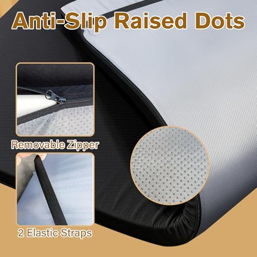 Massage Bed Topper 73x29x2 Inch Lash Bed Foam Topper with Removable Cover and Elastic Bands Non-Slip Massage Table Pad for Spa Lash Extensions Salon, Black - Image 5